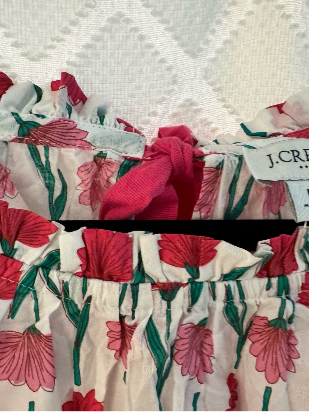 J.Crew Factory Tie-Back Ruffleneck Top - Picture 3 of 5